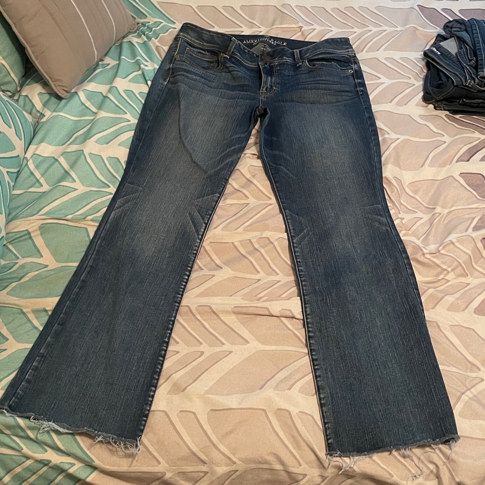 American Eagle Outfitters Dark Blue Denim Jeans
